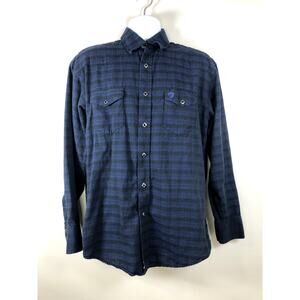 Wrangler George Strait Men's Button Down Shirt Size Large Troubadour Collection